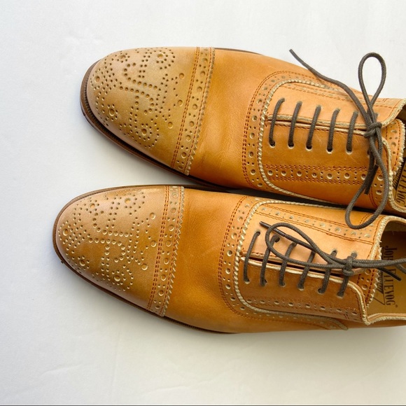 John Fluevog Brandenburg capped toe brogue shoes - Picture 4 of 8